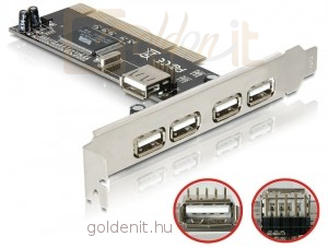 DeLock PCI-Card USB 2.0 4+1 port
