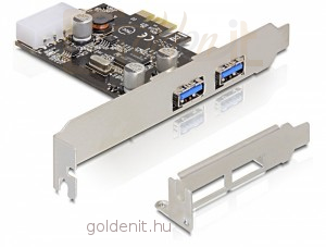 DeLock PCI-e Bővítíkártya 2x USB 3.0 port