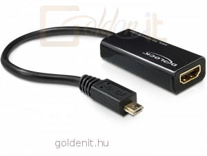 DeLock Átalakító MHL male to HDMI female + USB micro-B female