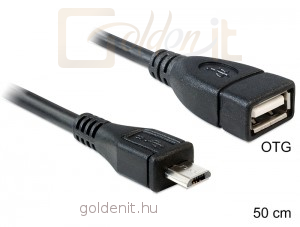 DeLock USB micro-B apa > USB 2.0-A anya OTG  50 cm