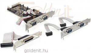DeLock PCI Express Card > 4 x Serial, 1 x Parallel