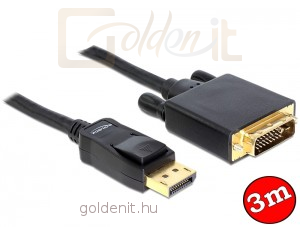 DeLock Displayport male to DVI 24+1 male 3m