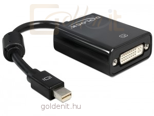 DeLock mini Displayport 1.1 male to DVI female passzív Black átalakító