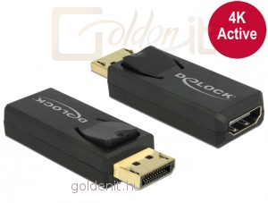 DeLock Displayport 1.2 apa > HDMI anya 4K aktív Black