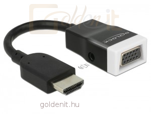 DeLock HDMI-A male to VGA female átalakító audió funkcióval