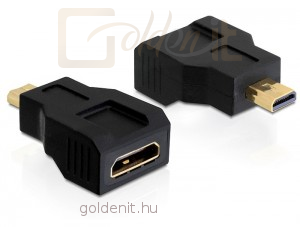 DeLock Adapter High Speed HDMI with Ethernet - mini C female > micro D male