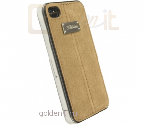 Krusell Mobile Case Luna Brown Faux Nubuck UnderCover Apple iPhone 4