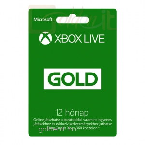 Xbox Live 12 hónapos Gold Card előfizetés