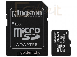 Kingston 16GB microSDHC CL10 UHS-I Industrial Temperature + adapterrel