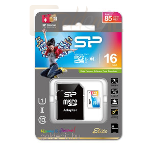 Silicon Power 16GB microSDHC Elite UHS-1 adapterrel