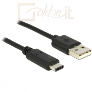 Delock Cable USB Type-C 2.0 male > USB 2.0 type-A male 1 m black