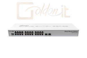 Hálózati eszközök Mikrotik RouterBoard CRS326-24G-2S+RM 1U 24port GbE LAN 2x SFP+ uplink Cloud Router Switch - CRS326-24G-2S+RM