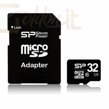 USB Ram Drive Silicon Power 32GB Micro Secure Digital Card CLASS 10 + SD adapter - SP032GBSTH010V10-SP