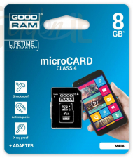 USB Ram Drive Good Ram 8GB microSDHC Class 4 + adapterrel - M40A-0080R11