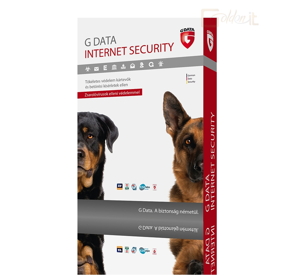 Szoftver - Vírusvédelem G Data Internet Security 3 felhasználó 1 év online hosszabítás HUN  - C1002RNW12003