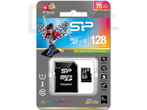 USB Ram Drive Silicon Power 128GB microSDHC UHS-I + SD adapter  - SP128GBSTXBU1V10SP