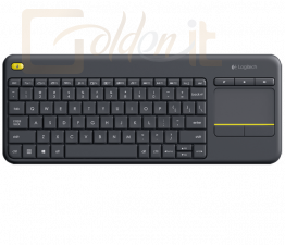 Billentyűzet Logitech K400 Plus Wireless Touch Keyboard Black US - 920-007145
