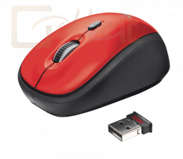 Egér Trust Yvi Wireless Mini Mouse Red - 19522