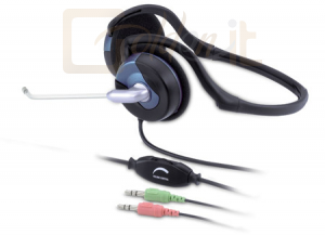 Fejhallgatók, mikrofonok Genius HS-300N Headset Black - 31710146100