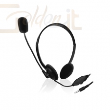 Fejhallgatók, mikrofonok Ewent EW3567 Headset Black - EW3567