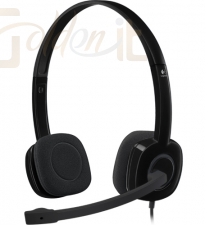 Fejhallgatók, mikrofonok Logitech H151 Headset Black - 981-000589