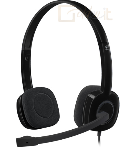 Fejhallgatók, mikrofonok Logitech H151 Headset Black - 981-000589