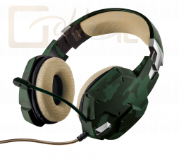 Fejhallgatók, mikrofonok Trust GXT 322C Gaming Headset Green Camouflage - 20865