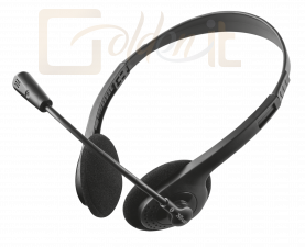 Fejhallgatók, mikrofonok Trust Primo Chat Headset Black - 21665