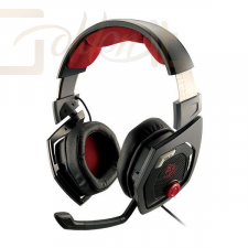 Fejhallgatók, mikrofonok Thermaltake TT eSports SHOCK 3D 7.1 Gaming Headset Black/Red - HT-RSO-DIECBK-13