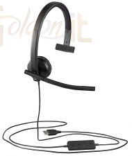 Fejhallgatók, mikrofonok Logitech H570E USB Headset Mono Black - 981-000571/981-000575