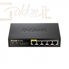 Hálózati eszközök D-Link DES-1005P 5-Port Fast Ethernet PoE Unmanaged Desktop Switch - DES-1005P/E