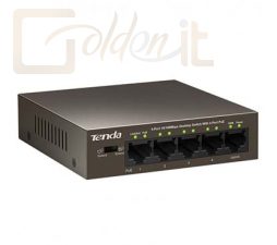 Hálózati eszközök Tenda TEF1105P-4-63W 5-p PoE 10/100Mbps unmanaged Switch - TEF1105P-4-63W