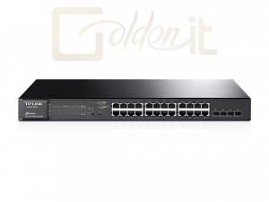 Hálózati eszközök TP-Link T1600G-28PS (TL-SG2424P) JetStream 24-Port Gigabit Smart PoE+ Switch with 4 SFP Slots - T1600G-28PS