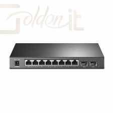 Hálózati eszközök TP-Link JetStream 8-Port Gigabit Smart PoE Switch with 2 SFP Slots - T1500G-10PS