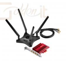 Hálózati eszközök Asus PCE-AC88 Dual-Band AC3100 Wireless PCIe Adapter - 90IG02H0-BM0000