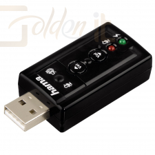 Hangkártya Hama 7.1 Surround USB Sound Card - 51620