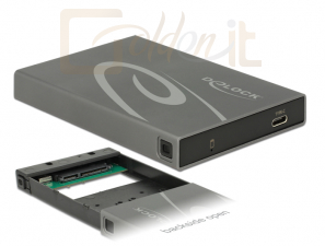 Mobilrack DeLock 2.5″ External Enclosure SATA HDD / SSD > USB 3.1 Type C - 42587