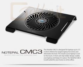 Notebook kiegészitők Cooler Master Notepal CMC3 Black - R9-NBC-CMC3-GP
