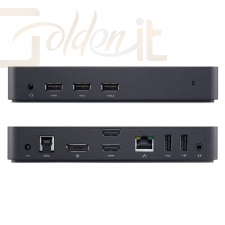 Notebook kiegészitők Dell USB3.0 Ultra HD Triple Video Docking Station D3100 - 452-BBOT