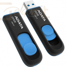 USB Ram Drive A-Data 32GB Flash Drive UV128 USB3.0 Black/Blue - AUV128-32G-RBE