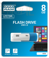 USB Ram Drive Good Ram 8GB UCO2 White/Blue - UCO2-0080MXR11