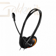 Fejhallgatók, mikrofonok Canyon CNS-CHS01BO Headset Black/Orange - CNS-CHS01BO