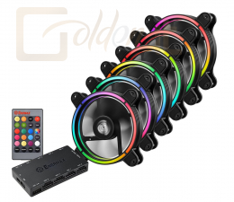 Hűtés Enermax Intros T.B. RGB Fans with Exclusive 4-ring RGB Visual Effects (6 pack) - UCTBRGB12-BP6