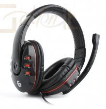 Fejhallgatók, mikrofonok Gembird GHS-402 Gaming Headset Black - GHS-402