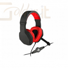 Fejhallgatók, mikrofonok Natec Genesis Argon 200 Gamer Headset Black/Red - NSG-0900