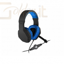 Fejhallgatók, mikrofonok Natec Genesis Argon 200 Gamer Headset Black/Blue - NSG-0901