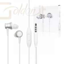 Fejhallgatók, mikrofonok Xiaomi Mi In-Ear Basic Silver - XMMIAHPBSCS