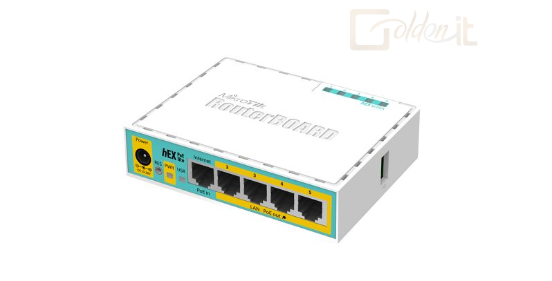 Hálózati eszközök Mikrotik Routerboard RB750UPR2 hEX PoE lite Router - RB750UPR2