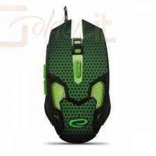 Egér Esperanza MX207 Cobra gaming mouse Black/Green - EGM207G