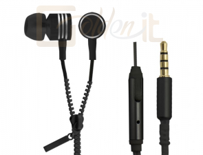 Fejhallgatók, mikrofonok Esperanza EH161K Zipper Stereo Earphone Black - EH161K